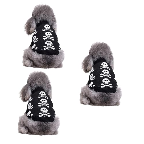 ABOOFAN 3-teiliges Hunde-Party-Outfit Haustierkleidung Pullover Mit Hohem Kragen Skelett-kostüm Modischer Hundepullover Bequeme Haustierkleidung Für Besondere Anlässe ABOOFAN 3-teiliges Hunde-Party-Outfit Haustierkleidung Pullover Mit Hohem Kragen Skelett-kostüm Modischer Hundepullover Bequeme Haustierkleidung Für Besondere Anlässe von ABOOFAN