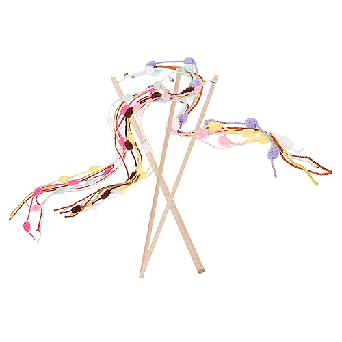 ABOOFAN 3 Stücke Interaktives Katzenspielzeug Teaser Sticks Lustige Teasing Zauberstäbe für Kätzchen Attraktives Spielzeug für Indoor-Katzen ABOOFAN 3 Stücke Interaktives Katzenspielzeug Teaser Sticks Lustige Teasing Zauberstäbe für Kätzchen Attraktives Spielzeug für Indoor-Katzen von ABOOFAN