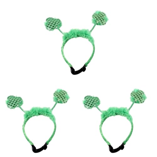 ABOOFAN 3 Patricks Day Stirnband St Paddys Day Kostüm Patricks Day Kostüm Stirnband Haustier Stirnband Kostüm Irisches Partyzubehör Irisches Kostümzubehör von ABOOFAN