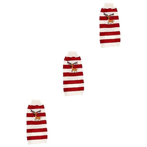 ABOOFAN 3St Katzenpullover für Katzen Hunde-Rentier-Outfit Welpen-Pullover Katzenkleidung Weihnachtspullover Kleiner Hundepullover Kleider Weihnachtskleidung für Haustiere ädchen Mantel ABOOFAN 3St Katzenpullover für Katzen Hunde-Rentier-Outfit Welpen-Pullover Katzenkleidung Weihnachtspullover Kleiner Hundepullover Kleider Weihnachtskleidung für Haustiere ädchen Mantel von ABOOFAN