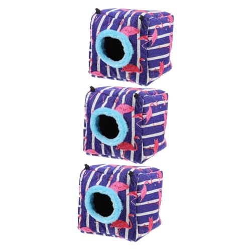 ABOOFAN 3 Stücke Meerschweinchen Bett Eichhörnchen Bett Hamster Nest Eichhörnchen Bett Pet Hideout Pet Zubehör von ABOOFAN