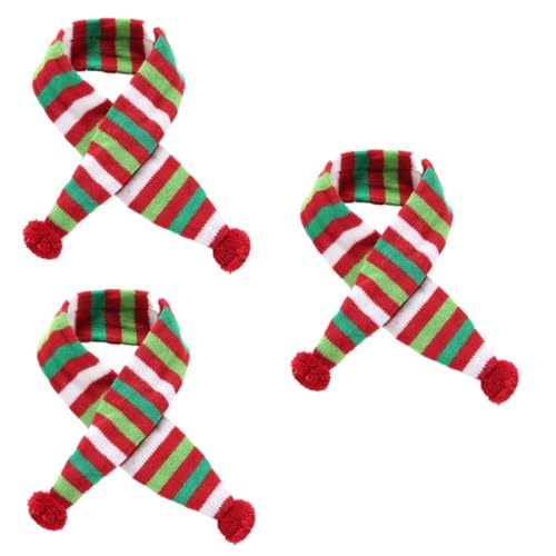 ABOOFAN 3St hundeschal Weihnachten Hunde schal Weihnachten hundehalsband hundehalstuch Dog Clothes Zubehör Katzen-Weihnachtsoutfit Haustierschal Welpendekoration warm halten Hundekleidung von ABOOFAN