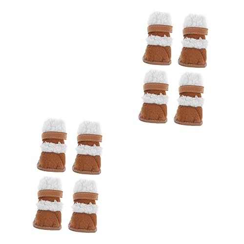ABOOFAN 2sets Haustier Stiefel Haustier Schneeschuhe Lamm Wolle Komfortable Hund Schuhe Nicht-Pfoten 2pairs * 2 ABOOFAN 2sets Haustier Stiefel Haustier Schneeschuhe Lamm Wolle Komfortable Hund Schuhe Nicht-Pfoten 2pairs * 2 von ABOOFAN