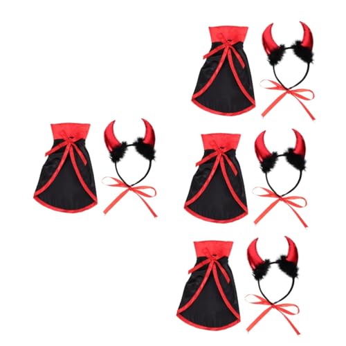 ABOOFAN Halloween-Partyzubehör 4 Sätze Halloween-umhang Cosplay Polyester Hundekleidung Halloweenkostüm ABOOFAN Halloween-Partyzubehör 4 Sätze Halloween-umhang Cosplay Polyester Hundekleidung Halloweenkostüm von ABOOFAN
