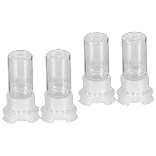 ABOOFAN 4 Stück Ameisenfresser Wassernapf Für Vögel Sittich-Futter Ameisenfarm-kit Papageien-fütterungsbecher Gecko-futterspender Wasserspender Für Reptilien Ameisentränke Schatz Glas Tier von ABOOFAN