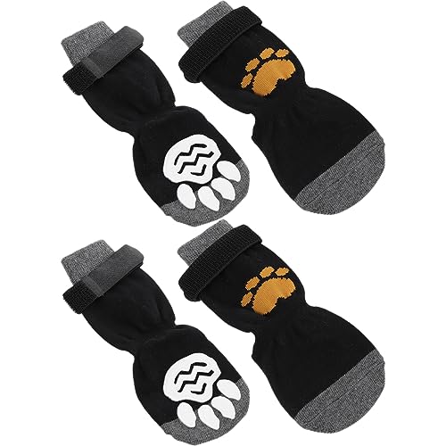 ABOOFAN 4 Stück Haustier Hund Socken Welpenzubehör Baumwollsocke für Haustiere Pfote Tragbare Hundesocken Tragbare Socken für Haustiere Jesus Baumwollsocken Hundebedarf Haustier socken von ABOOFAN