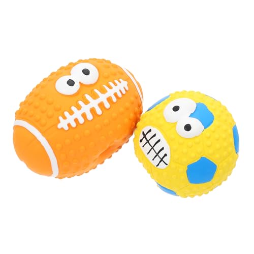 ABOOFAN 4 Stück Spielzeugball Quietschende Tennisbälle für Hunde Haustier kauen tragbares Kauspielzeug hart Spielzeuge Welpenzubehör tragbares Hundespielzeug Hündchen Fußball Emulsion ABOOFAN 4 Stück Spielzeugball Quietschende Tennisbälle für Hunde Haustier kauen tragbares Kauspielzeug hart Spielzeuge Welpenzubehör tragbares Hundespielzeug Hündchen Fußball Emulsion von ABOOFAN