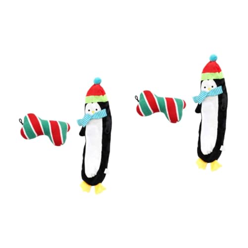 ABOOFAN 4 Stück Süßigkeiten-Geschenkspielzeug Für Kätzchen Kätzchen-Kuscheltiere Zuckerstangen-Hundespielzeug Weihnachtshund-Plüschtier Hunde-Quietschspielzeug Hunde-Sound-Spielzeug von ABOOFAN