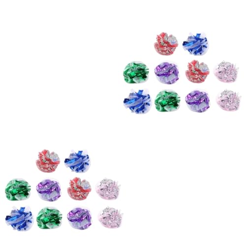 ABOOFAN 40 STK Katzenring Papierball Spitzenball Interaktives Katzenspielzeug Crinkle-Bälle für Katzen Spielzeuge Ballspielzeug für Katzen Knisterbälle für Katze die Katze Spielzeugball ABOOFAN 40 STK Katzenring Papierball Spitzenball Interaktives Katzenspielzeug Crinkle-Bälle für Katzen Spielzeuge Ballspielzeug für Katzen Knisterbälle für Katze die Katze Spielzeugball von ABOOFAN