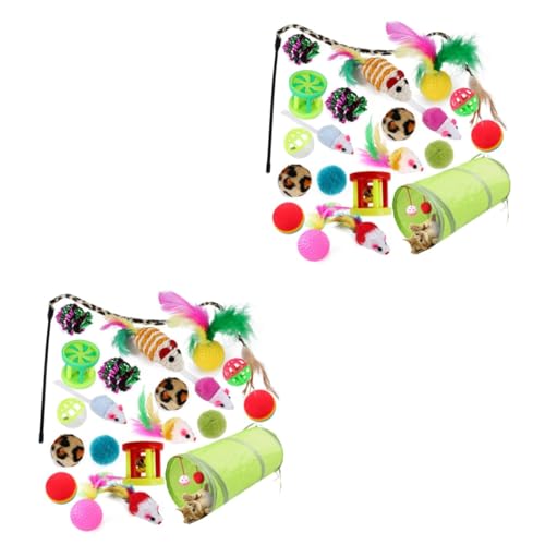 ABOOFAN 2 Sets 21-teiliges Katzenspielzeug-Set Stick Für Kätzchen Und Katzen Interaktives Heimtierzubehör Langlebiges Spielzeug Für Katzen 21 Stück * 2 ABOOFAN 2 Sets 21-teiliges Katzenspielzeug-Set Stick Für Kätzchen Und Katzen Interaktives Heimtierzubehör Langlebiges Spielzeug Für Katzen 21 Stück * 2 von ABOOFAN