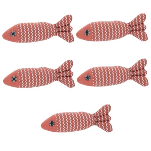 ABOOFAN 5 Stücke Indoor Katze Kissen Spielzeug Interaktive Katze Spielzeug Fisch Form Pet Liefert Für Kauen Und Kratzen ABOOFAN 5 Stücke Indoor Katze Kissen Spielzeug Interaktive Katze Spielzeug Fisch Form Pet Liefert Für Kauen Und Kratzen von ABOOFAN