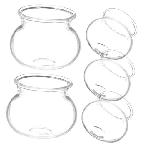 ABOOFAN 5 Stück Mini Aquarium Aus Leer Kleines Aquarium Mini Fischglas Zum Basteln Puppenhaus Mini Fischglas Zubehör Im Maßstab 1/12 Puppenhauszubehör Mikro Landschafts ABOOFAN 5 Stück Mini Aquarium Aus Leer Kleines Aquarium Mini Fischglas Zum Basteln Puppenhaus Mini Fischglas Zubehör Im Maßstab 1/12 Puppenhauszubehör Mikro Landschafts von ABOOFAN