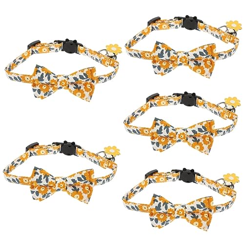 ABOOFAN 5st Hundehalsband Katzenhalsband Hund Weihnachtsbogen Halskette Für Mädchen Kätzchenhalsbänder Kätzchen Fliege Halsabnutzung Für Mädchen Klein Krawatte Aluminiumlegierung Hündchen von ABOOFAN