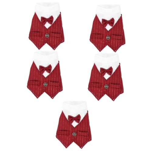 ABOOFAN 5st Haustieranzug Hemd Haustierkostüme Die Bluse Kleider Hochzeitskleid Outfit Formelle Kleidung Klamotten Formale Kleidung Bekleidung Welpen-Shirt Dünner Schnitt Polyester Zubehör ABOOFAN 5st Haustieranzug Hemd Haustierkostüme Die Bluse Kleider Hochzeitskleid Outfit Formelle Kleidung Klamotten Formale Kleidung Bekleidung Welpen-Shirt Dünner Schnitt Polyester Zubehör von ABOOFAN