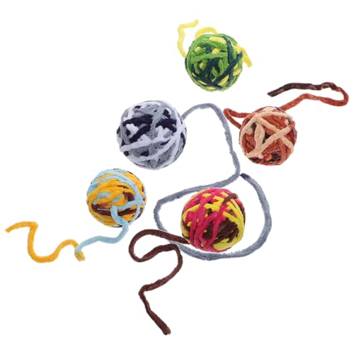 ABOOFAN 5st Katze Wolle Ball Spielzeug Katzenbälle Spielzeug Für Wohnungskatzen Glockenspielzeug Für Katzen Katze Fuzzy Bälle Spielzeug Katzenglocke Katze Mit Langem Garn Feder ABOOFAN 5st Katze Wolle Ball Spielzeug Katzenbälle Spielzeug Für Wohnungskatzen Glockenspielzeug Für Katzen Katze Fuzzy Bälle Spielzeug Katzenglocke Katze Mit Langem Garn Feder von ABOOFAN