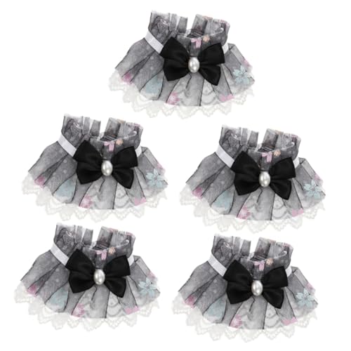 ABOOFAN Kätzchenhalsbänder 5st Katzenhalsband Handtücher Hündchen Spitze Halskette Katzenhalsbänder von ABOOFAN