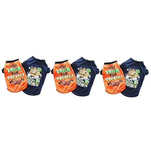 ABOOFAN 6 STK Halloween-Haustierhundet-Shirt Halloween-Hundezubehör Hundekleidung Kleider Halloween-Hundekostü pet-Party-versorgung Hündchen Haustierzubehör Requisiten Polyester Baumwolle ABOOFAN 6 STK Halloween-Haustierhundet-Shirt Halloween-Hundezubehör Hundekleidung Kleider Halloween-Hundekostü pet-Party-versorgung Hündchen Haustierzubehör Requisiten Polyester Baumwolle von ABOOFAN
