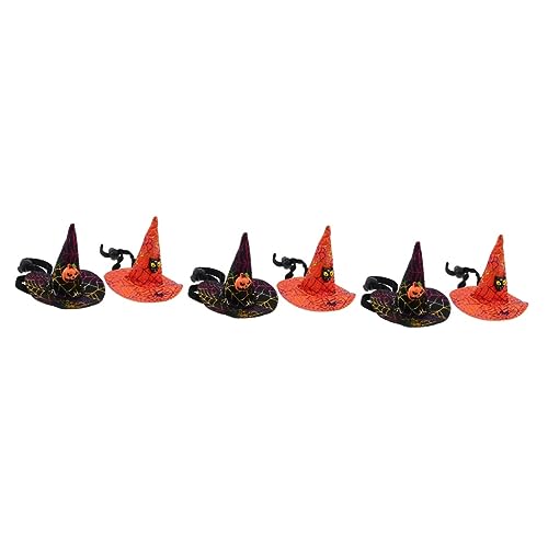 ABOOFAN 3 Sets Stilvolle Hunde-Halloween-Hut Haustier-hexenhut Stirnband Haustier-Haar-Accessoire Für Halloween 2 Stück X 3 von ABOOFAN