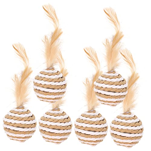 ABOOFAN 6er-Pack Katzenspielzeug für Den Innenbereich Katzenspielzeug Bälle für Hauskatzen Spielzeug für Katzen ABOOFAN 6er-Pack Katzenspielzeug für Den Innenbereich Katzenspielzeug Bälle für Hauskatzen Spielzeug für Katzen von ABOOFAN