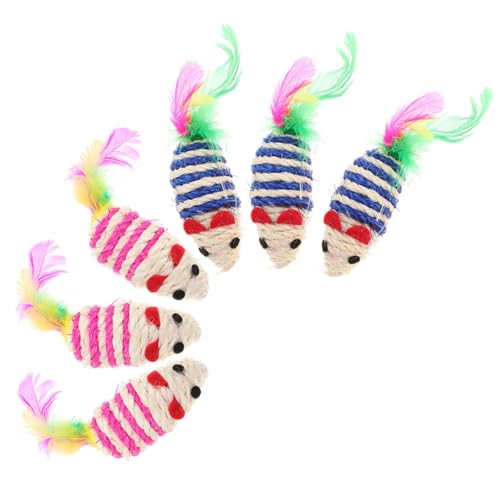 ABOOFAN Spielzeug Für Katzen Catnip Toy 6st Sisalspielzeug Für Katzen Interaktives -katzenspielzeug Kätzchen-Spielzeug- -plüsch Katze Spielt Spielzeug Haustier- -Spielzeug Katze- -Spielzeug Katze ABOOFAN Spielzeug Für Katzen Catnip Toy 6st Sisalspielzeug Für Katzen Interaktives -katzenspielzeug Kätzchen-Spielzeug- -plüsch Katze Spielt Spielzeug Haustier- -Spielzeug Katze- -Spielzeug Katze von ABOOFAN