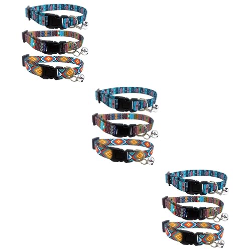 ABOOFAN 9stücke Teiliges Bohemian Katzenhalsband Mit Glöckchen Verstellbares Leichtes Für Und Welpen Für Fotoshootings Und Feste Hautfreundlich Und Stilvoll von ABOOFAN