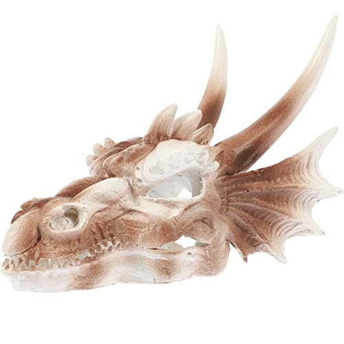 ABOOFAN Harz Aquarium Ornament Drachen Schädel Aquarium Landschaft Ornament Dinosaurier Schädel Garnelen Versteck ABOOFAN Harz Aquarium Ornament Drachen Schädel Aquarium Landschaft Ornament Dinosaurier Schädel Garnelen Versteck von ABOOFAN