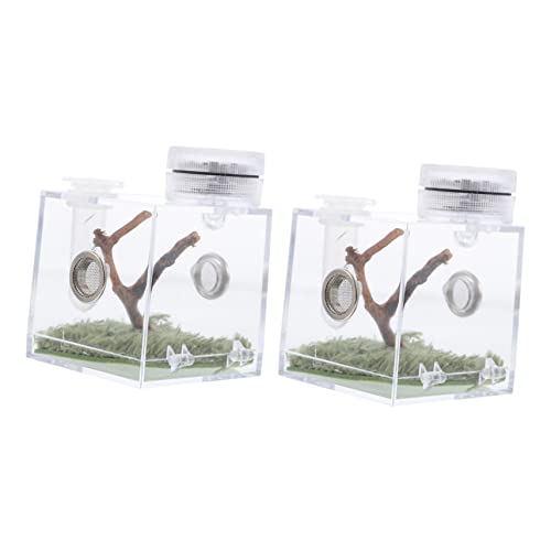 ABOOFAN 2Er-Box Springspinnen-Zuchtbox großer Laufstall Spinnenlebensraumhalter Mini-Luftbefeuchter Springender Spinnenkäfig Springender Spinnenlebensraum Kletterndes Haustier der Zaun ABOOFAN 2Er-Box Springspinnen-Zuchtbox großer Laufstall Spinnenlebensraumhalter Mini-Luftbefeuchter Springender Spinnenkäfig Springender Spinnenlebensraum Kletterndes Haustier der Zaun von ABOOFAN