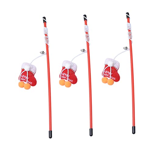 ABOOFAN 3 STK Weihnachtskatzenspielzeug Auf Einem Stock Haustier-Teaser-Stick Weihnachtskatzen-Tease-Stick Hund Interaktiver Verfolger Plüsch-welpenspielzeug Ältere Katzenstock Weihnachten ABOOFAN 3 STK Weihnachtskatzenspielzeug Auf Einem Stock Haustier-Teaser-Stick Weihnachtskatzen-Tease-Stick Hund Interaktiver Verfolger Plüsch-welpenspielzeug Ältere Katzenstock Weihnachten von ABOOFAN