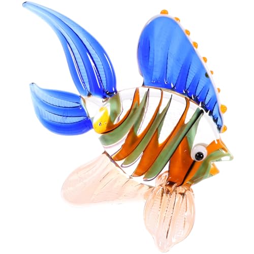 ABOOFAN Glasfisch Dekoration Aus Buntglas Für Wohnkultur Schreibtischschmuck Handgefertigte Fischfigur Als Fischornament Für Heimdekoration von ABOOFAN