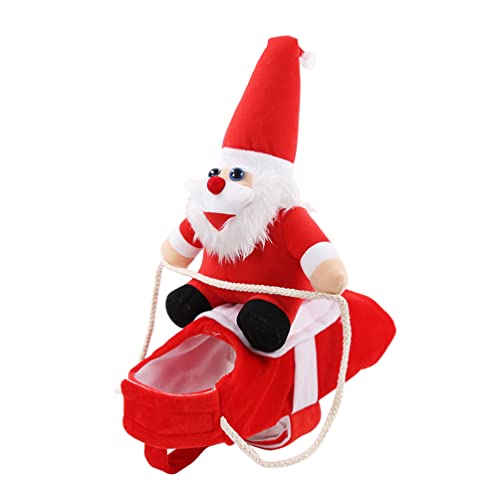 ABOOFAN Haustier lustige Kostüm Weihnachten Puppe Anzug Hund Phantasie Cosplay Kleidung Heimtierbedarf Weihnachten Bekleidung für Kätzchen Welpe- Größe S von ABOOFAN