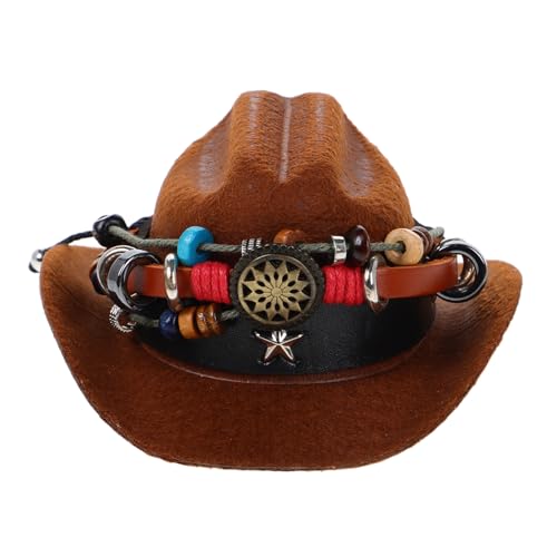ABOOFAN Hund Cowboyhut Cowboy-Hut Vintage Cowboyhut Hundepartyhut Cowboyhut Mit Katze Westernhut Cowgirl-Hut Zubehör Für Rückspiegel Mini-cowboyhüte Zum Basteln Cowboyhut- Polyester ABOOFAN Hund Cowboyhut Cowboy-Hut Vintage Cowboyhut Hundepartyhut Cowboyhut Mit Katze Westernhut Cowgirl-Hut Zubehör Für Rückspiegel Mini-cowboyhüte Zum Basteln Cowboyhut- Polyester von ABOOFAN