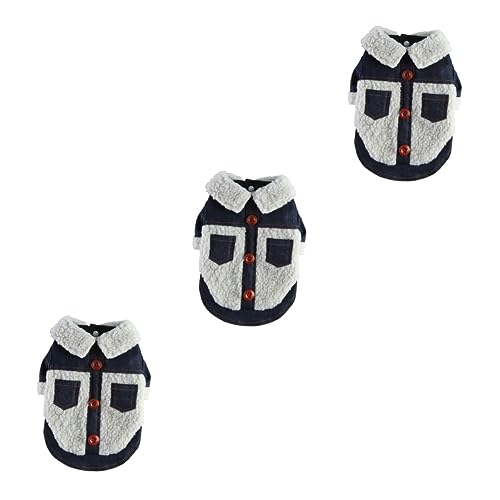 ABOOFAN 3st Kleidung Für Haustiere Jeansjacke Hundebekleidung Für Den Winter Haustier Wintermantel Welpenpullover Für Kleine Hunde Kleine Hunde-Outfits Zubehör Reißverschluss Polyester ABOOFAN 3st Kleidung Für Haustiere Jeansjacke Hundebekleidung Für Den Winter Haustier Wintermantel Welpenpullover Für Kleine Hunde Kleine Hunde-Outfits Zubehör Reißverschluss Polyester von ABOOFAN