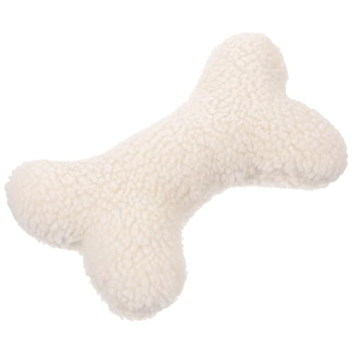 ABOOFAN Hundespielzeug in Knochenform mit Squeaker, waschbarer Samtplüsch zum Kauen und Spielen, ideal für Mundgesundheit und Unterhaltung von ABOOFAN