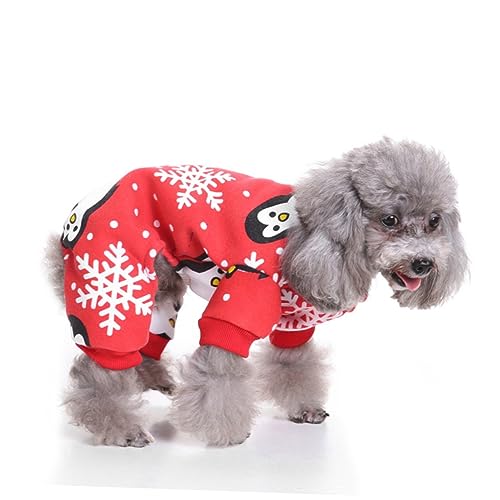ABOOFAN Kätzchen Weihnachtskostüme Weihnachtskleidung Für Hunde Fleece-hundepyjama Katzen-Weihnachts-Outfit Party-hundetuch Blusenbody Weihnachtshundehemd Haustier Pullover Ältere von ABOOFAN