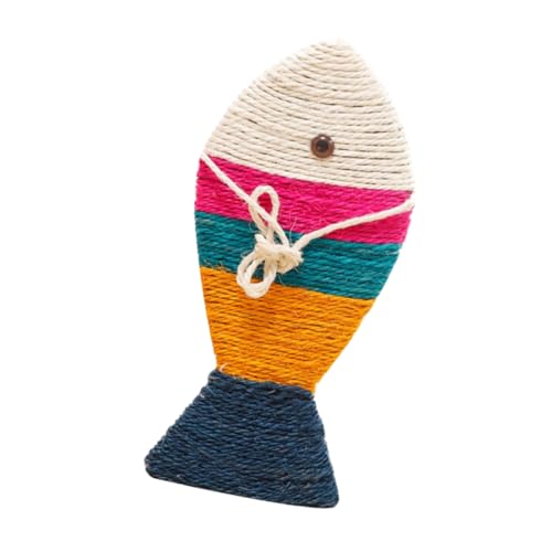 ABOOFAN Katzenkratzbrett Fisch-Design Sisal Material Buntes Haustier-pad Spielzeug ABOOFAN Katzenkratzbrett Fisch-Design Sisal Material Buntes Haustier-pad Spielzeug von ABOOFAN