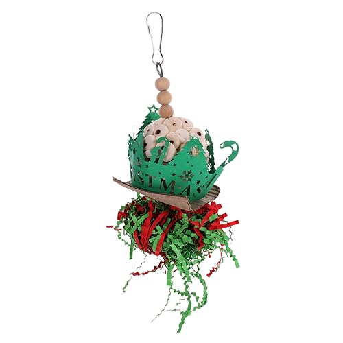 ABOOFAN Vogel Papagei Spielzeug Grün Kauen Spielzeug Für Vogelkäfig Weihnachten Dekorative ABOOFAN Vogel Papagei Spielzeug Grün Kauen Spielzeug Für Vogelkäfig Weihnachten Dekorative von ABOOFAN