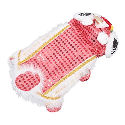 ABOOFAN 3 STK Kleidung Für Haustiere Süße Hundekleidung Sommerkleid Hundetanzlöwenkleidung Welpen-Cosplay-Pyjama Welpen-Outfits Jungenanzüge Mädchen Zweibeinige Kleidung Hündchen Polyester von ABOOFAN