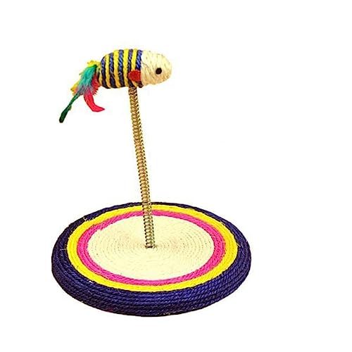 ABOOFAN Kratzbaum Für Katzen Sisal Spielspielzeug Mit Interaktiver Katzenspielzeugmaus Bunt Für Kätzchen Und Katzen Zufällige Farbe ABOOFAN Kratzbaum Für Katzen Sisal Spielspielzeug Mit Interaktiver Katzenspielzeugmaus Bunt Für Kätzchen Und Katzen Zufällige Farbe von ABOOFAN