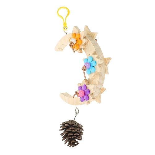 ABOOFAN Mondform Spielzeug Papagei Kauspielzeug Vogelkäfig Schaukel Vogel Trainingsspielzeug Papagei Schaukel Spielzeug ABOOFAN Mondform Spielzeug Papagei Kauspielzeug Vogelkäfig Schaukel Vogel Trainingsspielzeug Papagei Schaukel Spielzeug von ABOOFAN