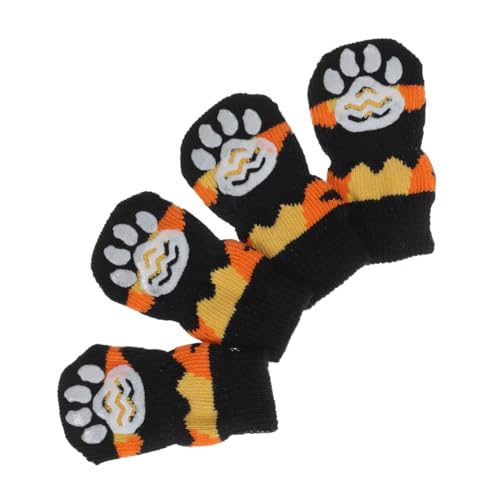 ABOOFAN Hundesocken Strumpffüller Für Welpen Pfotenschützer Für Hunde Hundepfotenschutz Kürbis Socken Katzenpfotenschutz Halloween-haustiersocken Pantoffel Socke Katzenhandschuhe Der Hund von ABOOFAN