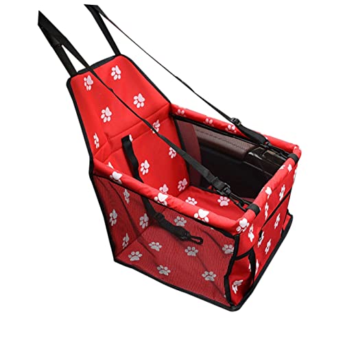 ABOOFAN Belüftete Netz-autositztasche Für Haustiere Für Hunde Und Katzen Sicherheitssitzbezug Für Welpen Reisen Atmungsaktive Autotragegurte Und Leine Rot ABOOFAN Belüftete Netz-autositztasche Für Haustiere Für Hunde Und Katzen Sicherheitssitzbezug Für Welpen Reisen Atmungsaktive Autotragegurte Und Leine Rot von ABOOFAN