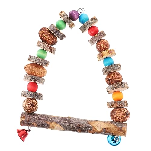 ABOOFAN Vogel Beißen Spielzeug Natürliche Holz Schaukel Sitzstange Für Vögel Sittich Finken Aras Spielzeug ABOOFAN Vogel Beißen Spielzeug Natürliche Holz Schaukel Sitzstange Für Vögel Sittich Finken Aras Spielzeug von ABOOFAN