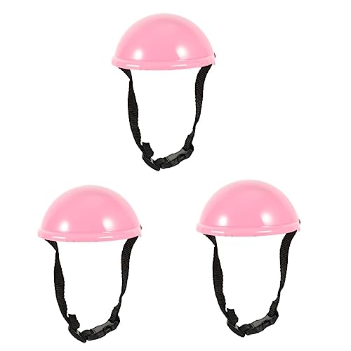 ABOOFAN 3st Haustier Lustiger Hut Haustier Helm Ohrenschützer Für Hunde Hund Cosplay Hut Hund Sicherheitshut Hüte Für Katzen Katze Motorradhelm Hühnerhelm Welpe Abs Urlaub Papagei Draussen von ABOOFAN
