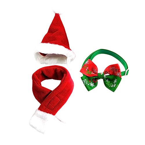 ABOOFAN Haustier-weihnachtsmannanzug Weihnachtskostüm Für Haustiere Für Katzen Und Welpen Festliches Kleid Mit Fliege von ABOOFAN