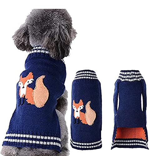 ABRRLO Weihnachten Hund Pullover Dog Sweater Hundepullover Haustier Hundepulli Warm Welpe Kleine Mittel Hunde von ABRRLO
