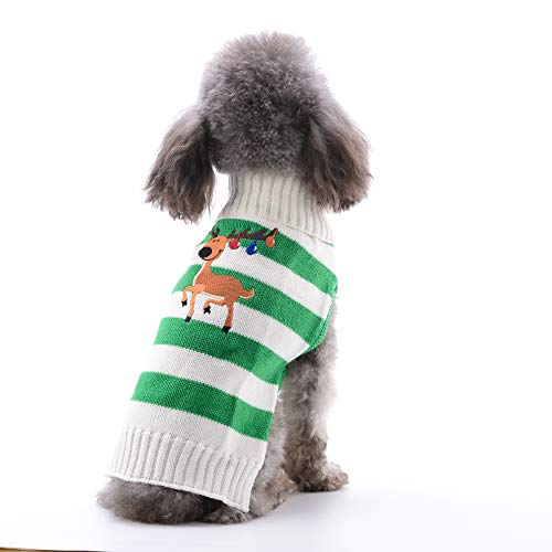 ABRRLO Hunde Pullover Weihnachten Dog Sweater Hundepullover Winter Haustier Strickpullover Hund Weihnachtspullover warme Fashion Urlaub Party Geschenk von ABRRLO