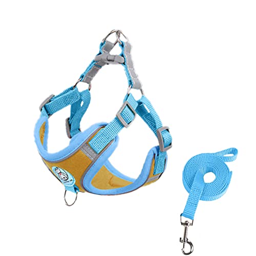 ABRRLO Hundegeschirr Reflektierendes Pet Dog Harness Für Kleine Mittlere Hunde Hunde Softgeschirr Brustgeschirre Für Hunde Einstellbar（B,M） von ABRRLO