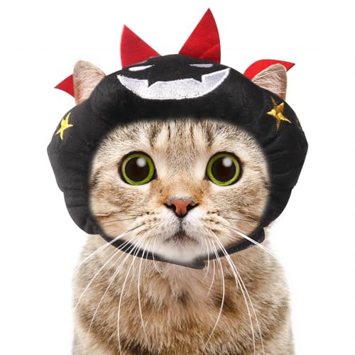 ABTOLS Halloween-Hut in Fledermausform, verstellbar, weich, für kleine Haustiere, schwarz, Fledermausmütze, Kopfbedeckung für Welpen, Hunde, Kätzchen, Halloween, Festival, Cosplay, Kostüm, Zubehör ABTOLS Halloween-Hut in Fledermausform, verstellbar, weich, für kleine Haustiere, schwarz, Fledermausmütze, Kopfbedeckung für Welpen, Hunde, Kätzchen, Halloween, Festival, Cosplay, Kostüm, Zubehör von ABTOLS