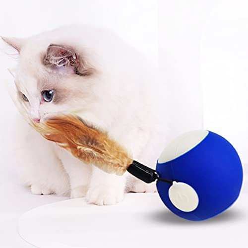 ACAREY Elektrische Spielzeugkugel für Haustiere, Katzenkugel, lustig, beleuchtet, USB, Smart Funny Cat Badminton von ACAREY