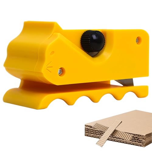 ACAREY Kartonschneider DIY Kartonschneider für Katzenkratzer Karton Schneider Cardboard Cutter Katzenkratzbrett Kartonschneider Katze Karton Recycling Cutting Tool Haustier Zubehör (Gelb) von ACAREY